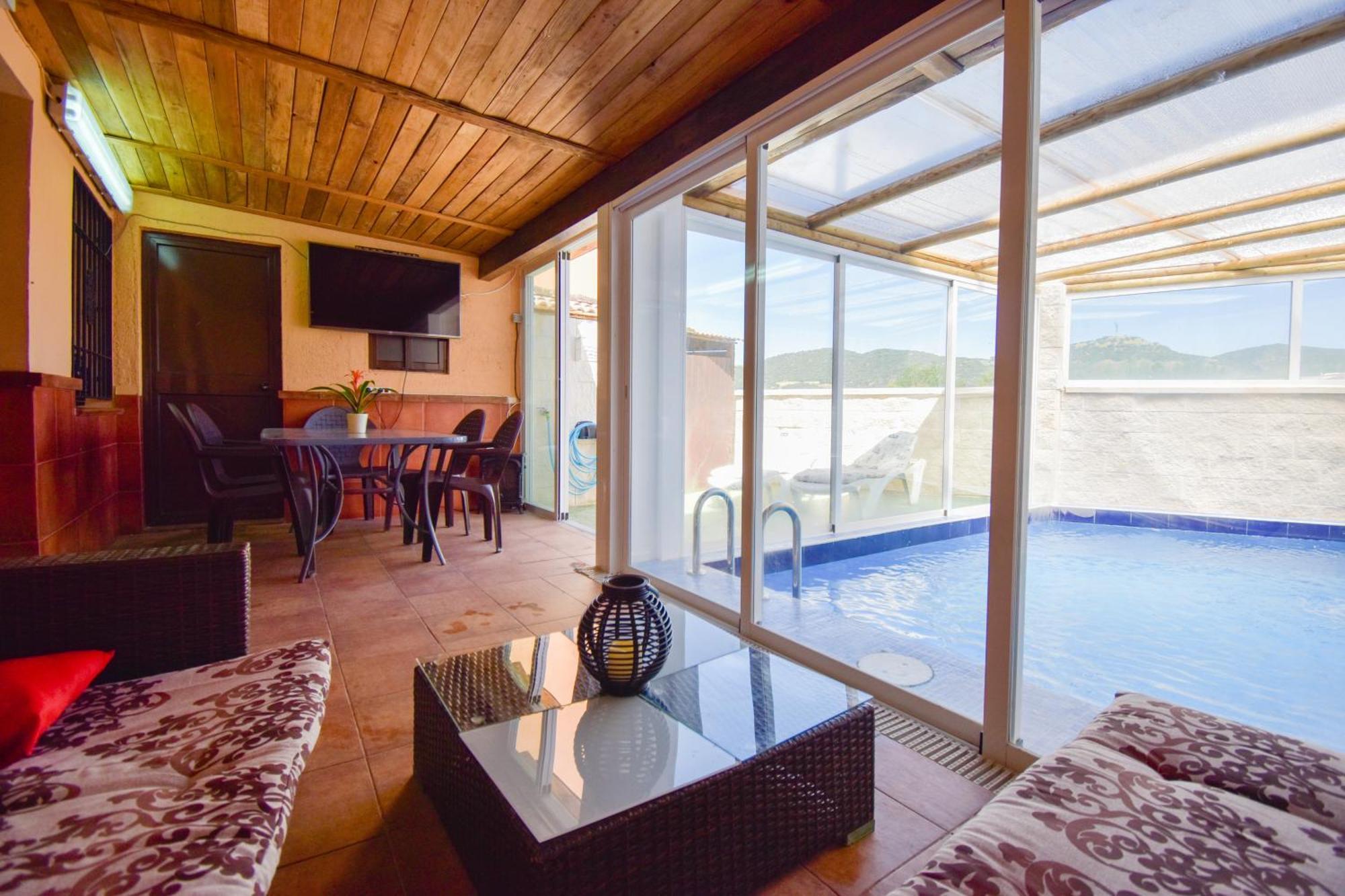 Villa Elisabeth Con Piscina Climatizada Chimenea Y Terraza Arriate Exterior foto